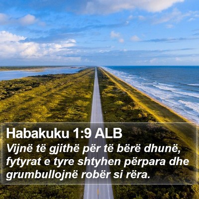 Habakuku 1:9 ALB Bible Verse Image