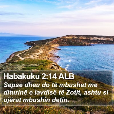 Habakuku 2:14 ALB Bible Verse Image
