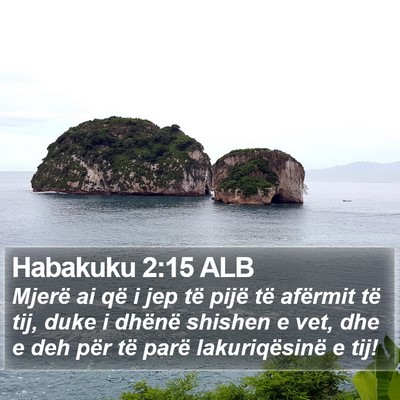 Habakuku 2:15 ALB Bible Verse Image