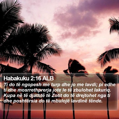 Habakuku 2:16 ALB Bible Verse Image