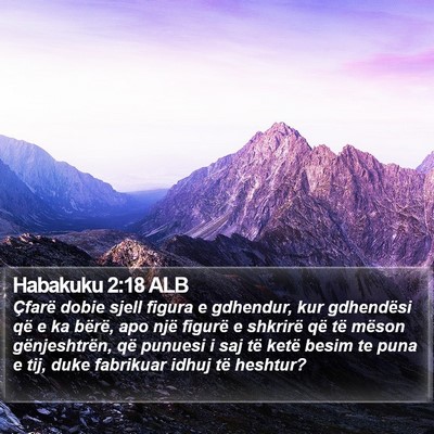 Habakuku 2:18 ALB Bible Verse Image