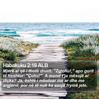 Habakuku 2:19 ALB Bible Verse Image