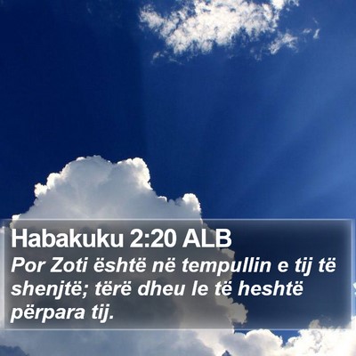 Habakuku 2:20 ALB Bible Verse Image