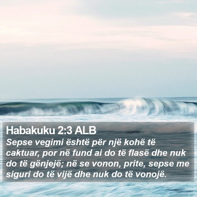 Habakuku 2:3 ALB Bible Verse Image