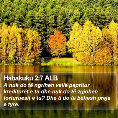 Habakuku 2:7 ALB Bible Verse Image