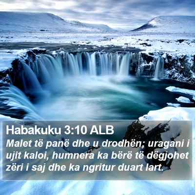 Habakuku 3:10 ALB Bible Verse Image