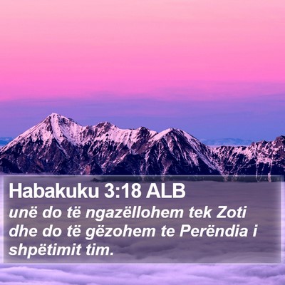 Habakuku 3:18 ALB Bible Verse Image