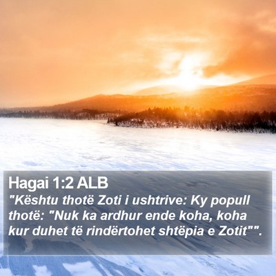 Hagai 1:2 ALB Bible Verse Image