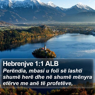 Hebrenjve 1:1 ALB Bible Verse Image