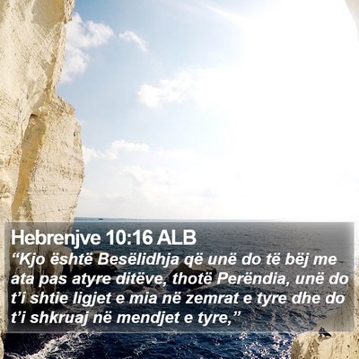 Hebrenjve 10:16 ALB Bible Verse Image