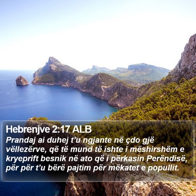 Hebrenjve 2:17 ALB Bible Verse Image