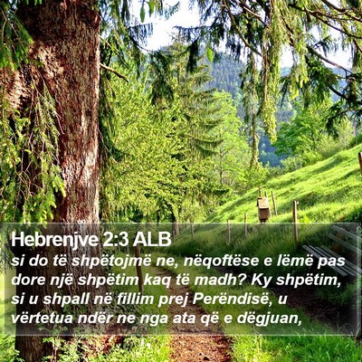 Hebrenjve 2:3 ALB Bible Verse Image