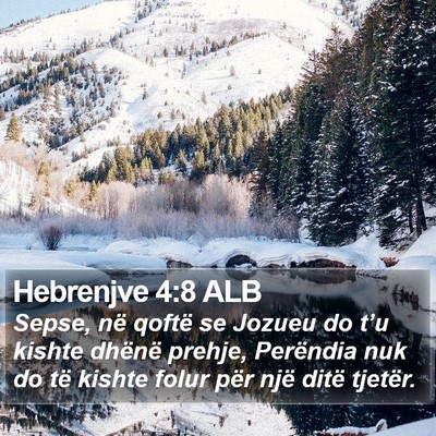 Hebrenjve 4:8 ALB Bible Verse Image