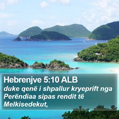 Hebrenjve 5:10 ALB Bible Verse Image