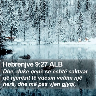 Hebrenjve 9:27 ALB Bible Verse Image
