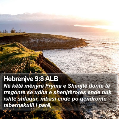 Hebrenjve 9:8 ALB Bible Verse Image