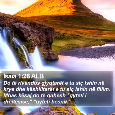 Isaia 1:26 ALB Bible Verse Image