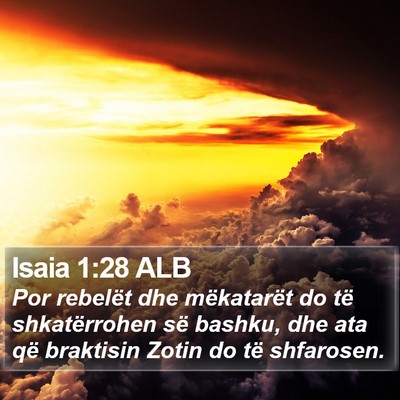 Isaia 1:28 ALB Bible Verse Image