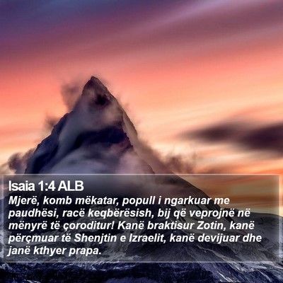 Isaia 1:4 ALB Bible Verse Image