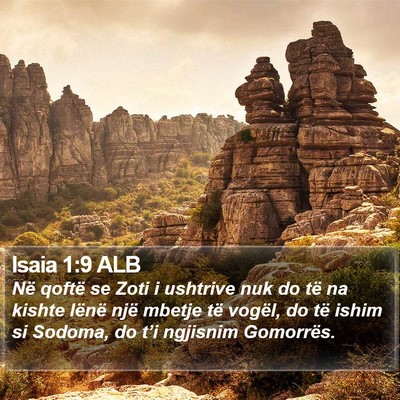 Isaia 1:9 ALB Bible Verse Image