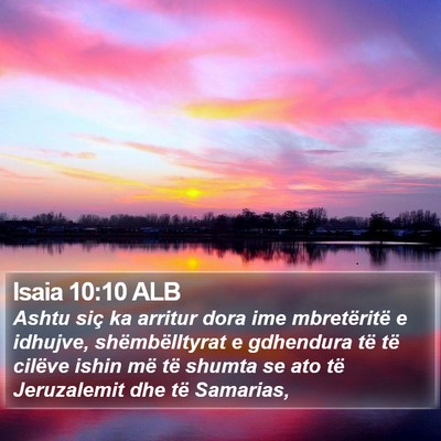 Isaia 10:10 ALB Bible Verse Image