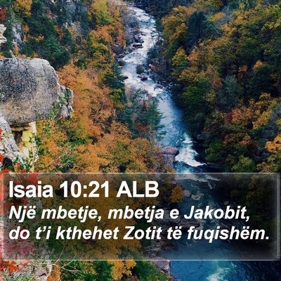 Isaia 10:21 ALB Bible Verse Image