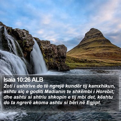 Isaia 10:26 ALB Bible Verse Image