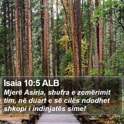 Isaia 10:5 ALB Bible Verse Image