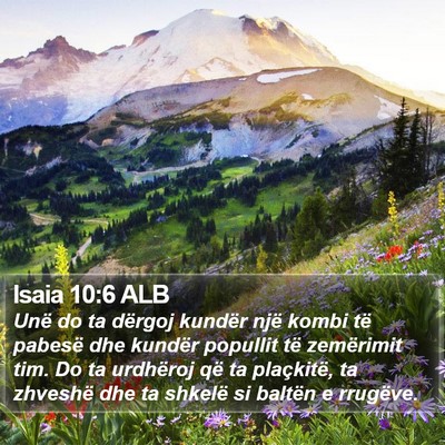 Isaia 10:6 ALB Bible Verse Image