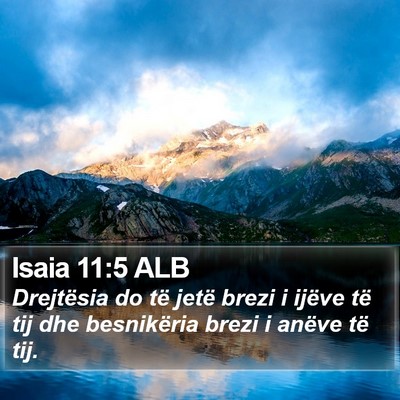 Isaia 11:5 ALB Bible Verse Image