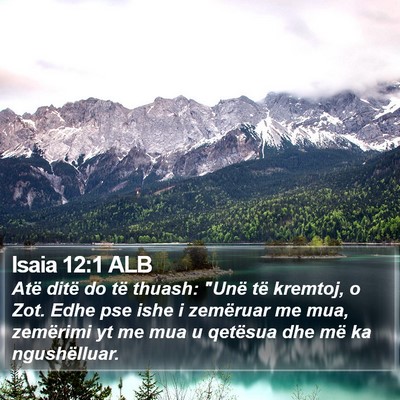 Isaia 12:1 ALB Bible Verse Image