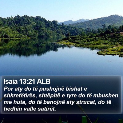 Isaia 13:21 ALB Bible Verse Image