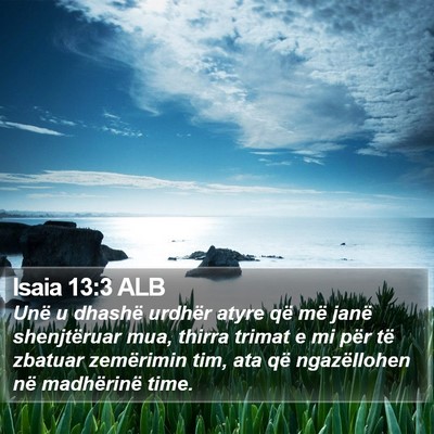 Isaia 13:3 ALB Bible Verse Image