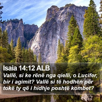Isaia 14:12 ALB Bible Verse Image