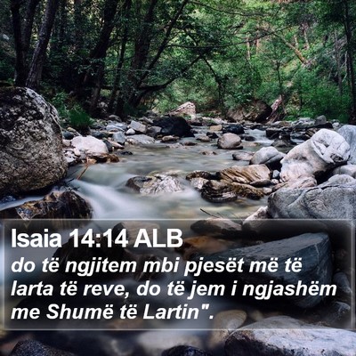 Isaia 14:14 ALB Bible Verse Image