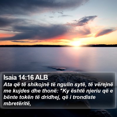 Isaia 14:16 ALB Bible Verse Image