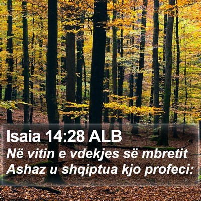 Isaia 14:28 ALB Bible Verse Image