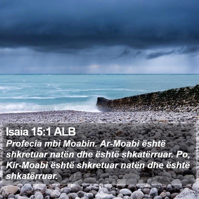 Isaia 15:1 ALB Bible Verse Image