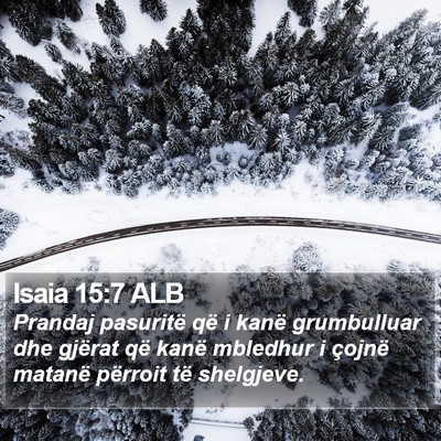 Isaia 15:7 ALB Bible Verse Image