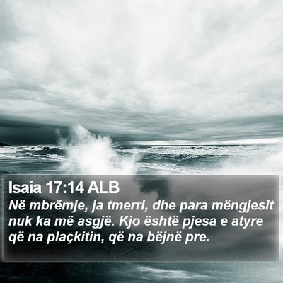 Isaia 17:14 ALB Bible Verse Image