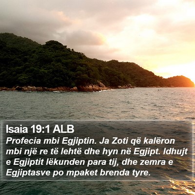Isaia 19:1 ALB Bible Verse Image