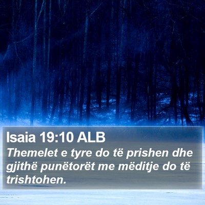 Isaia 19:10 ALB Bible Verse Image