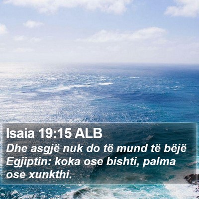Isaia 19:15 ALB Bible Verse Image