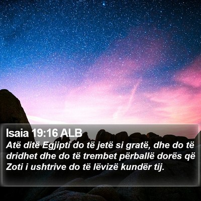 Isaia 19:16 ALB Bible Verse Image