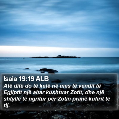 Isaia 19:19 ALB Bible Verse Image