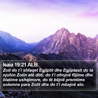 Isaia 19:21 ALB Bible Verse Image