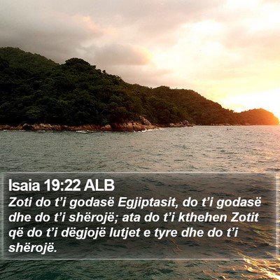 Isaia 19:22 ALB Bible Verse Image