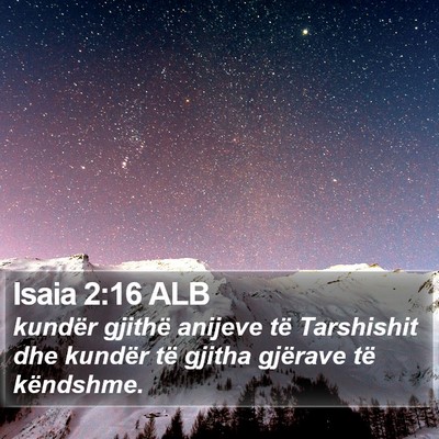 Isaia 2:16 ALB Bible Verse Image