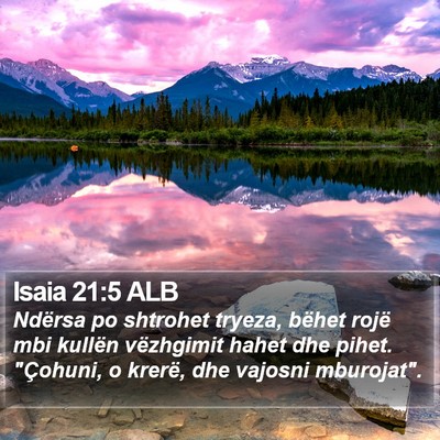 Isaia 21:5 ALB Bible Verse Image