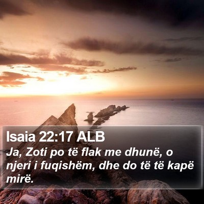 Isaia 22:17 ALB Bible Verse Image